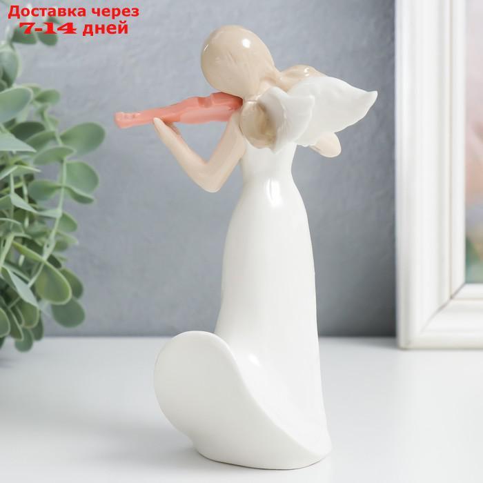 Сувенир керамика "Девушка-ангел скрипачка" 15х9х7,5 см - фото 3 - id-p226968441