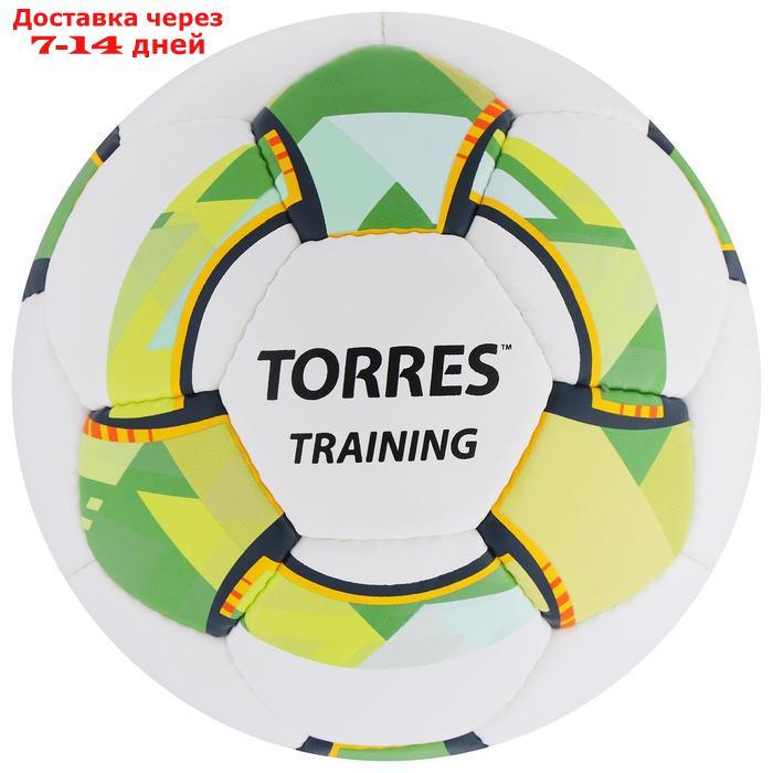 Мяч футбольный TORRES Training, размер 4, 32 панели, PU, 4 подкладочных слоя, ручная сшивка, цвет - фото 1 - id-p227098318