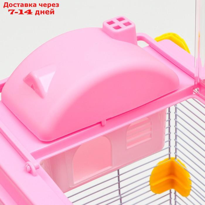 Клетка для грызунов 31 х 24 х 46 см, розовая - фото 7 - id-p227119347