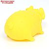 Игрушка пищащая "Весёлая свинья" для собак, хрюкающая, светящаяся, 19 см, жёлтая, фото 3