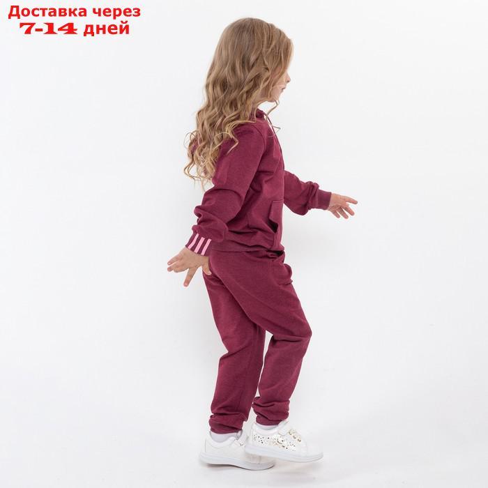 Костюм детский (толстовка, брюки) Adidas, цвет бордовый, рост 92 см (2 года) - фото 6 - id-p227122981