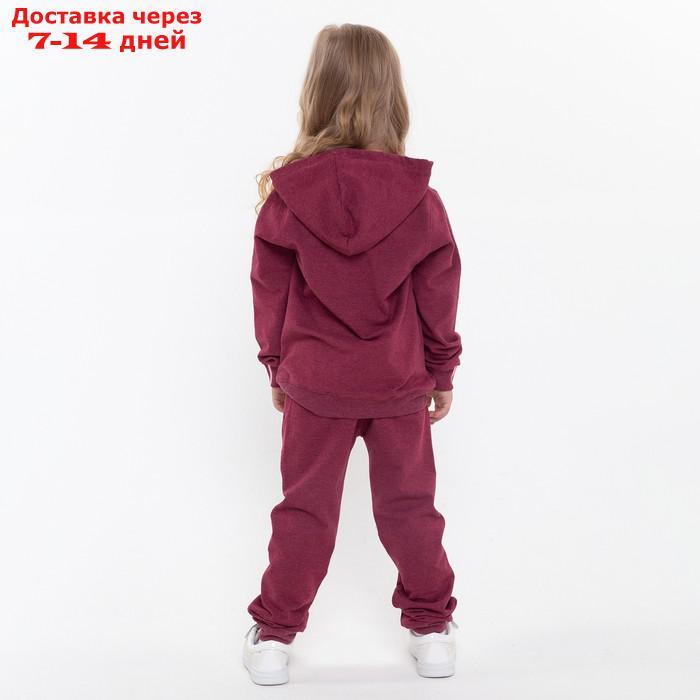 Костюм детский (толстовка, брюки) Adidas, цвет бордовый, рост 92 см (2 года) - фото 9 - id-p227122981