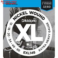 Струны для электрогитары D`Addario EXL148 XL NICKEL WOUND Extra Heavy 12-60