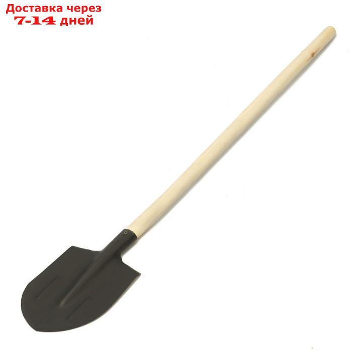 Лопата штыковая, острая, деревянный черенок 1 сорт - фото 4 - id-p227095086