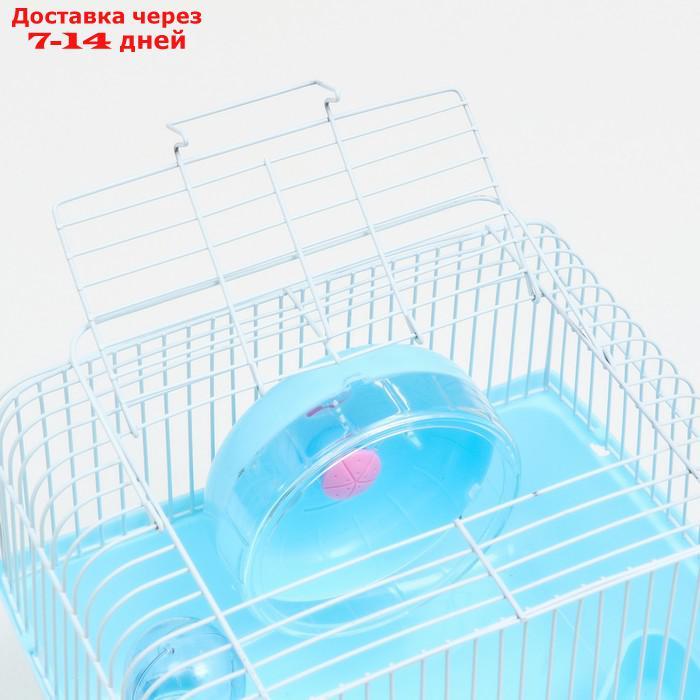 Клетка для грызунов, 23 х 17 х 17 см, голубая - фото 4 - id-p227119352