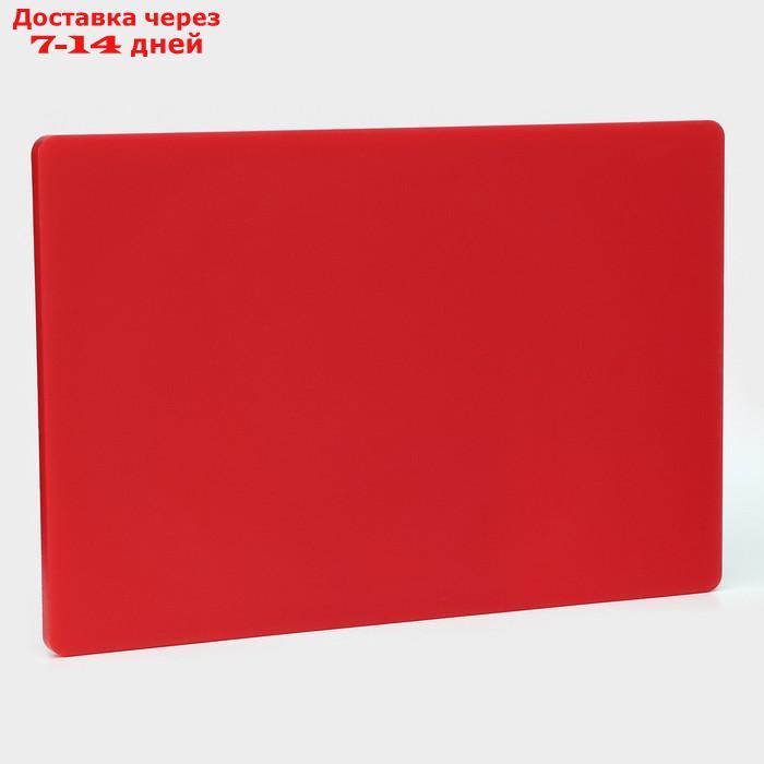 Доска разделочная, 60×40 см, толщина 1,8 см, цвет красный - фото 3 - id-p227098375