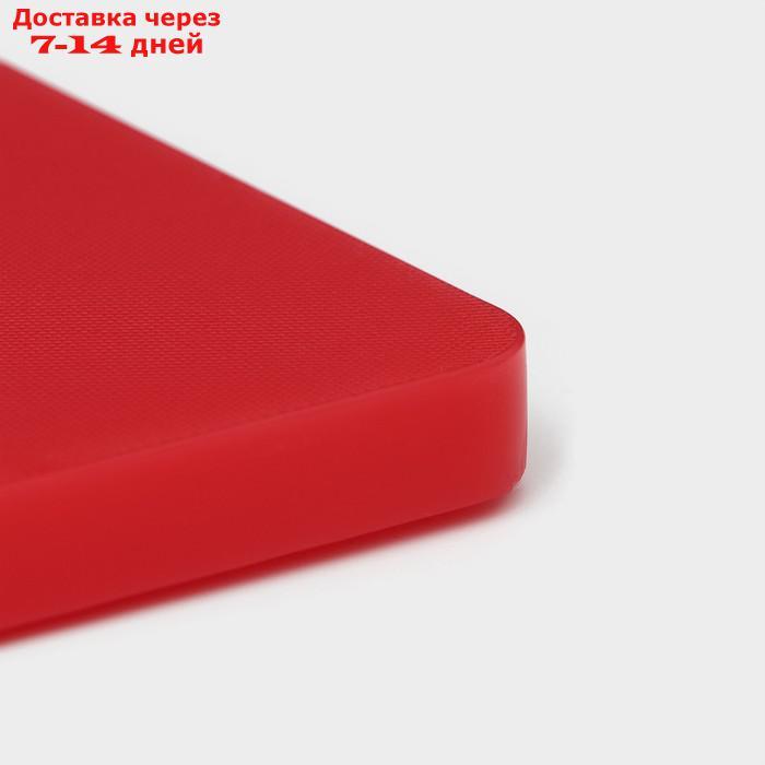 Доска разделочная, 60×40 см, толщина 1,8 см, цвет красный - фото 5 - id-p227098375