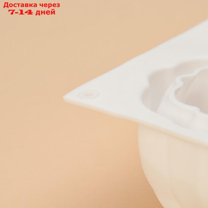 Форма для муссовых десертов и выпечки Доляна "Цветок", 30×17 см, 6 ячеек, цвет белый - фото 6 - id-p227014143