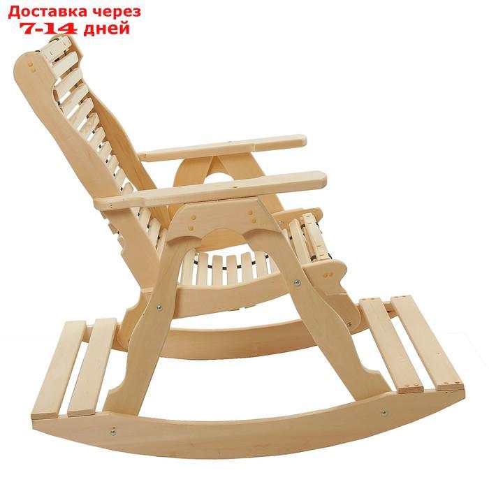 Кресло-качалка на ленте, 70×130×120см, из липы, "Добропаровъ" - фото 3 - id-p227095091