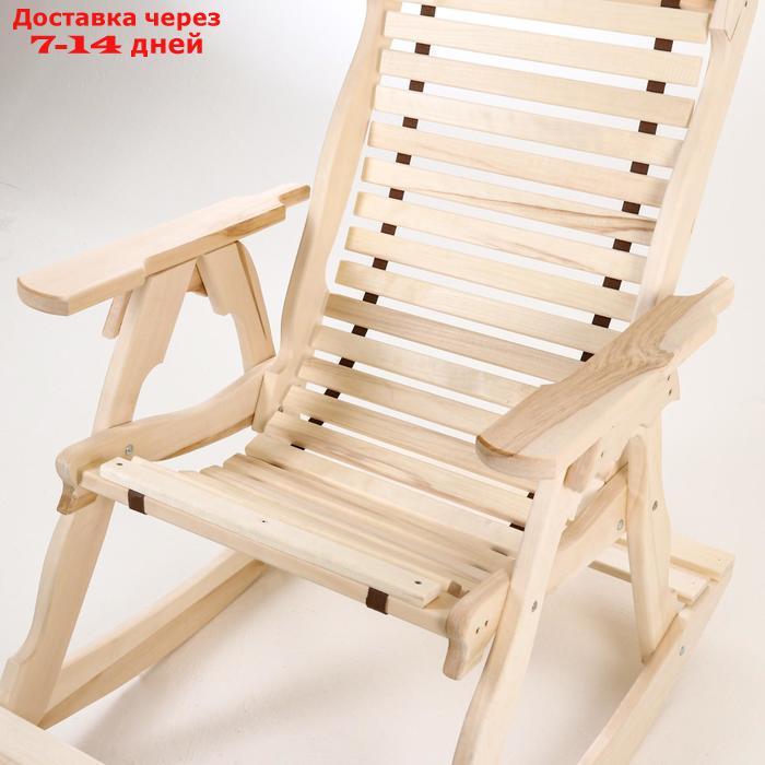 Кресло-качалка на ленте, 70×130×120см, из липы, "Добропаровъ" - фото 6 - id-p227095091