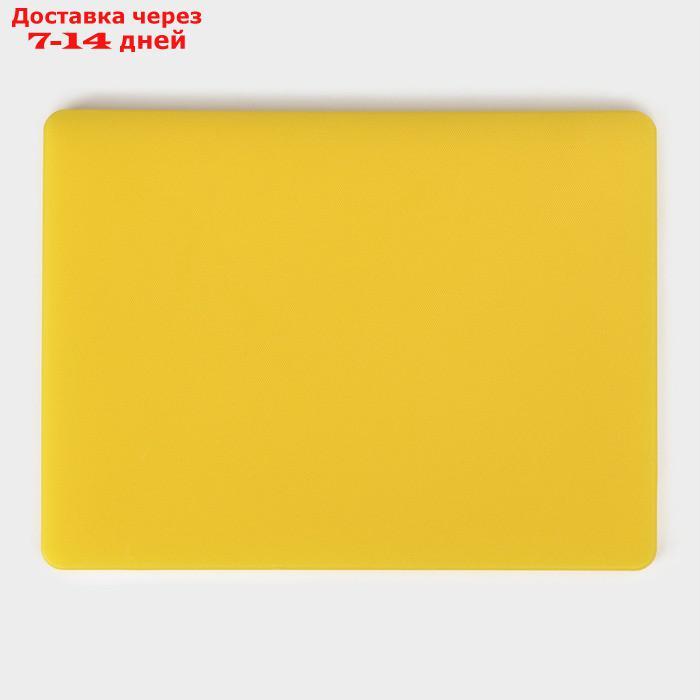 Доска разделочная, 40×30 см, толщина 1,8 см, цвет жёлтый - фото 4 - id-p227098385