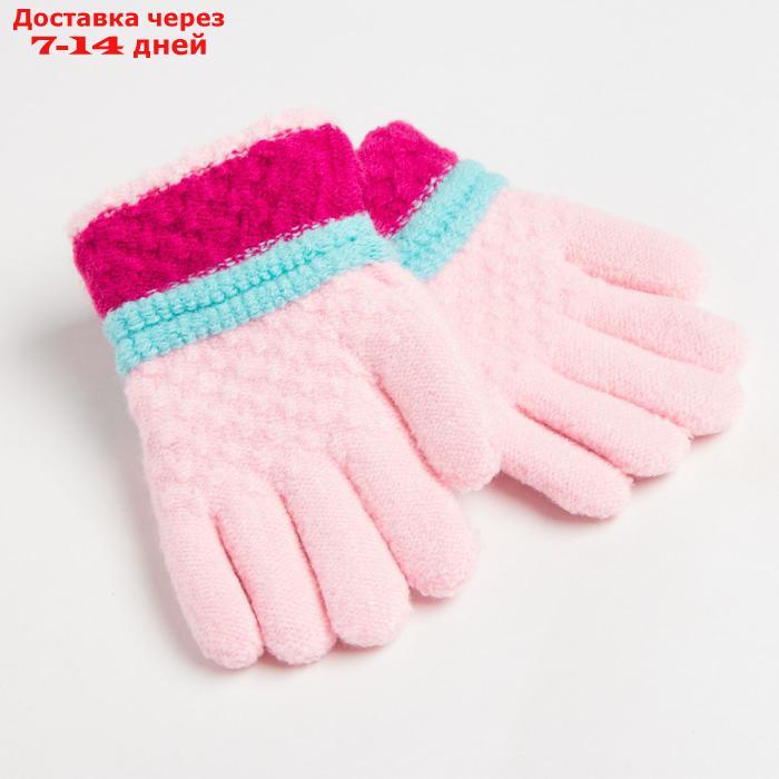 Перчатки детские MINAKU цветные, цв. светло-розовый, 15 р-р (15 см) - фото 2 - id-p227105378