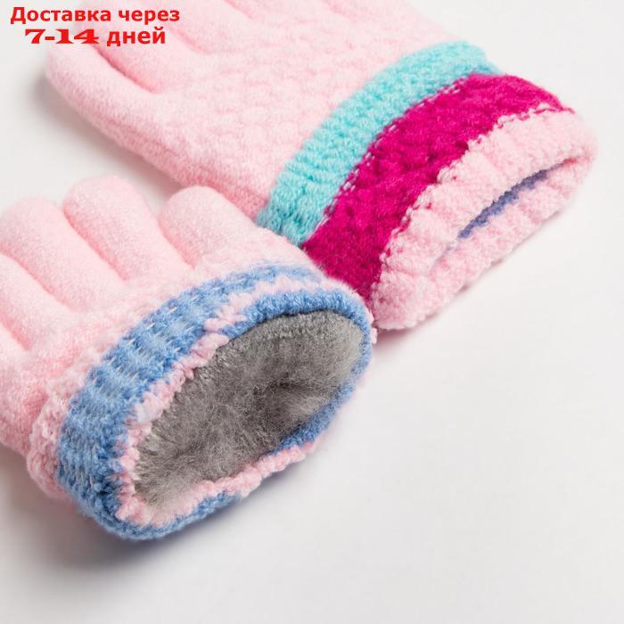 Перчатки детские MINAKU цветные, цв. светло-розовый, 15 р-р (15 см) - фото 3 - id-p227105378