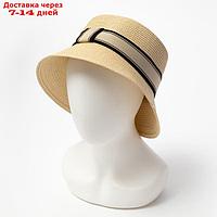 Шляпа женская А.HT 21032_1, цвет бежевый, р-р 56