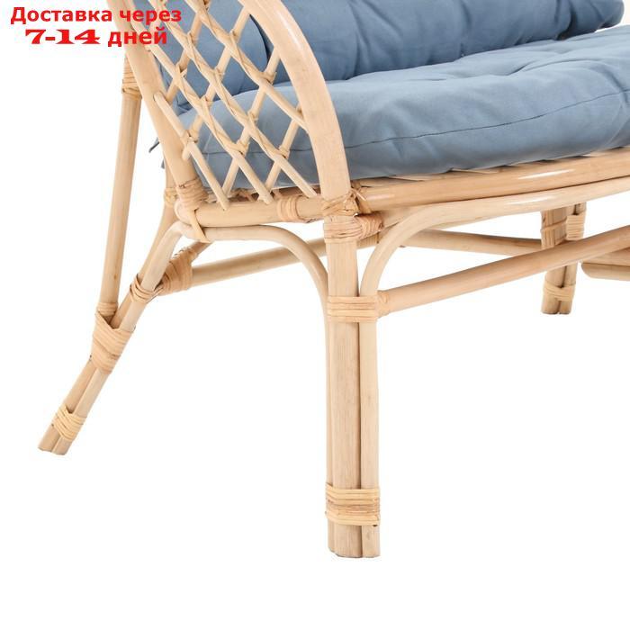 Набор садовой мебели "Индо" 4 предмета: 2 кресла, 1 диван, 1 стол, синий - фото 7 - id-p227114734