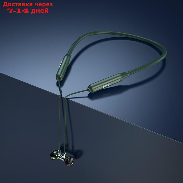 Наушники Hoco ES58, беспроводные, вакуумные, BT5.0, 200 мАч, микрофон, зеленые - фото 4 - id-p227119382