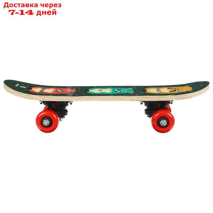 Скейтборд детский "Монстры" 44 × 14 см, колёса PVC 50 мм, пластиковая рама - фото 3 - id-p226960479