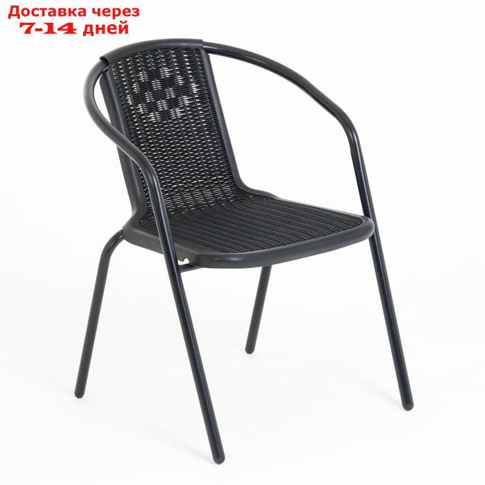 Набор садовой мебели: стол + 4 кресла, черный - фото 7 - id-p227113125