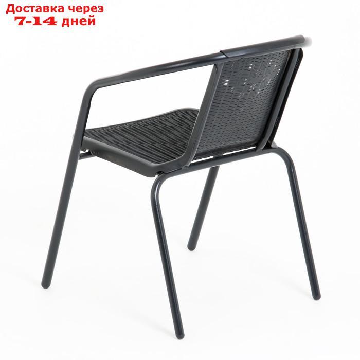Набор садовой мебели: стол + 4 кресла, черный - фото 8 - id-p227113125