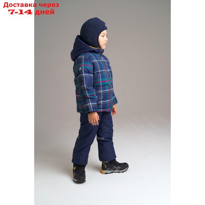 Шапка-шлем для мальчика, размер 50, цвет тёмно-синий - фото 2 - id-p227116944