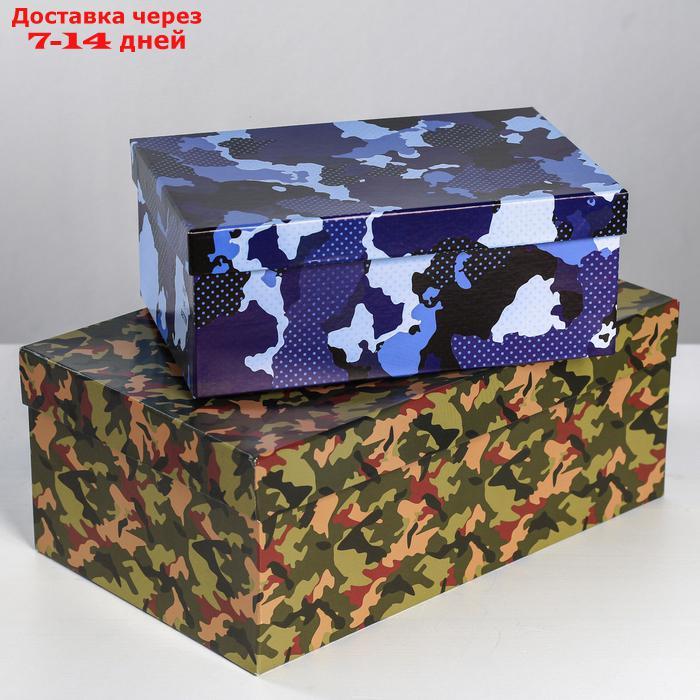 Набор подарочных коробок 10 в 1 "Хаки", 12 х 7 х 4 - 32,5 х 20 х 12,5 см - фото 2 - id-p227098404
