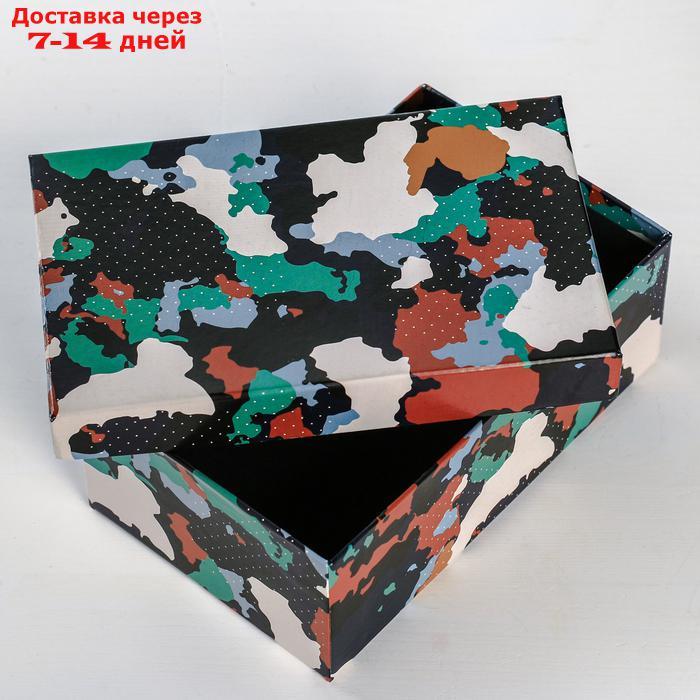 Набор подарочных коробок 10 в 1 "Хаки", 12 х 7 х 4 - 32,5 х 20 х 12,5 см - фото 3 - id-p227098404