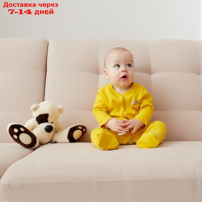 Комбинезон детский MINAKU, цвет жёлтый, рост 74-80 см - фото 4 - id-p227124104