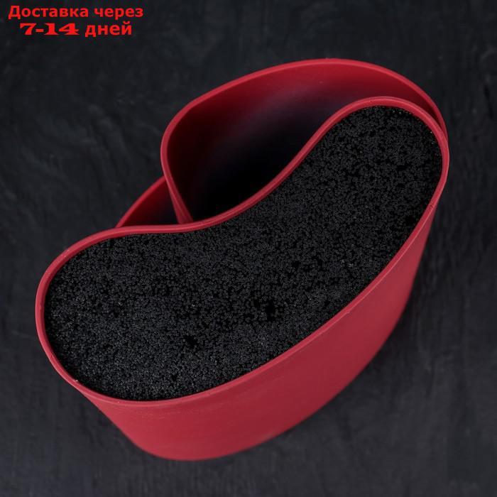 Подставка для ножей и столовых приборов "Нео", 18×11 см, цвет красный - фото 3 - id-p227014926