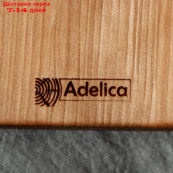 Доска разделочная для подачи и сервировки с менажницей Adelica, 28×10×1,8 см, берёза - фото 6 - id-p227114762