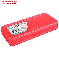 Коробка для воблеров и балансиров ВБ-1, цвет красный, 2-сторонняя, 7+7 отделений, 190 × 85 × 35 мм