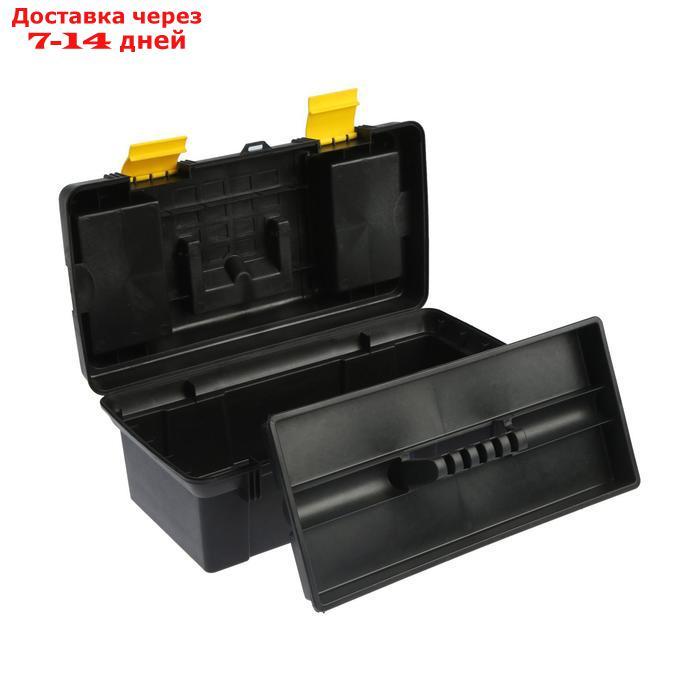 Ящик для инструмента TUNDRA, 16", 41х21х18.5 см, пластиковый, подвижный лоток, 2 органайзера - фото 3 - id-p227096759