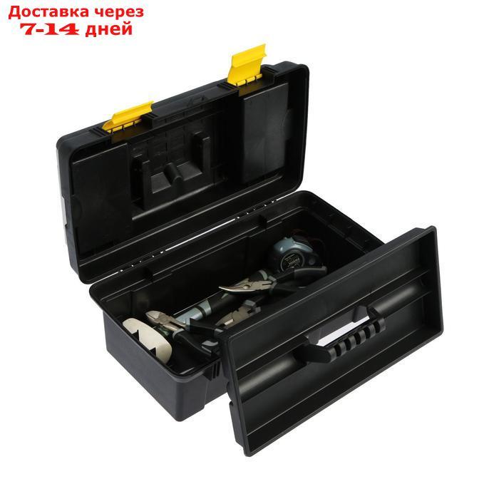 Ящик для инструмента TUNDRA, 16", 41х21х18.5 см, пластиковый, подвижный лоток, 2 органайзера - фото 4 - id-p227096759