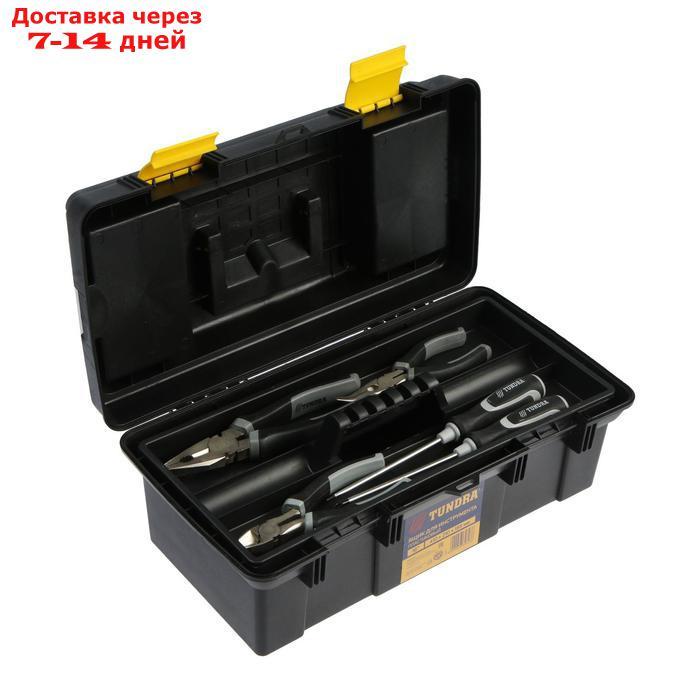 Ящик для инструмента TUNDRA, 16", 41х21х18.5 см, пластиковый, подвижный лоток, 2 органайзера - фото 5 - id-p227096759