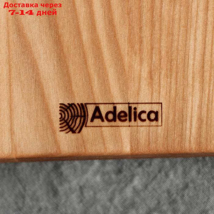 Доска разделочная для подачи и сервировки Adelica, 25×22×1,8 см, берёза - фото 5 - id-p227114770