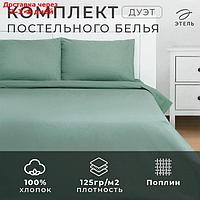 Постельное бельё Этель Дуэт Green forest 143х215-2 шт, 220х240, 50х70-2 шт, 100% хлопок, поплин125г/м2