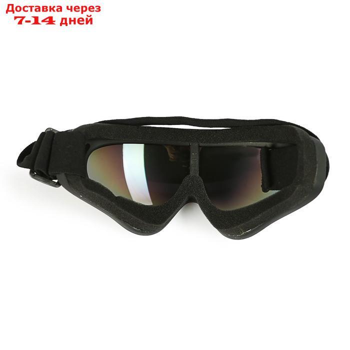 Очки для езды на мототехнике, стекло хамелеон, черный - фото 2 - id-p227100084