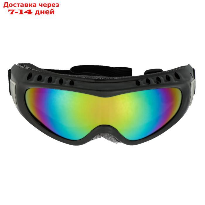 Очки для езды на мототехнике TORSO, стекло хамелеон, черный - фото 1 - id-p227100087