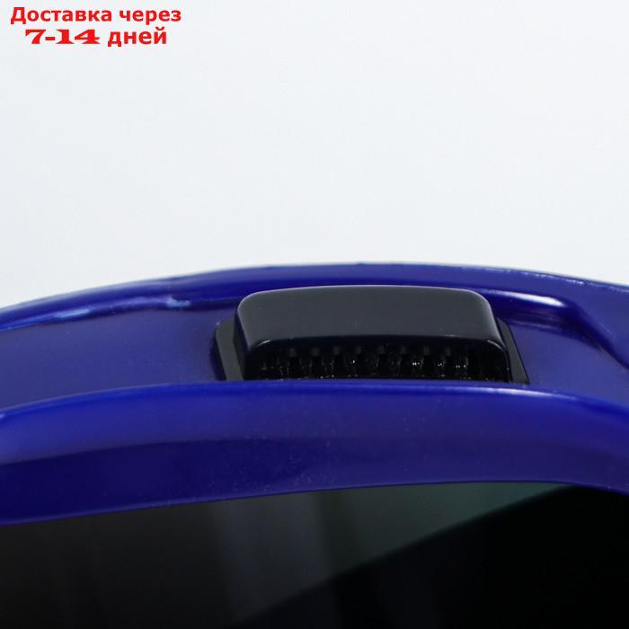 Очки-маска для езды на мототехнике Torso, стекло хамелеон, синие - фото 4 - id-p227100088