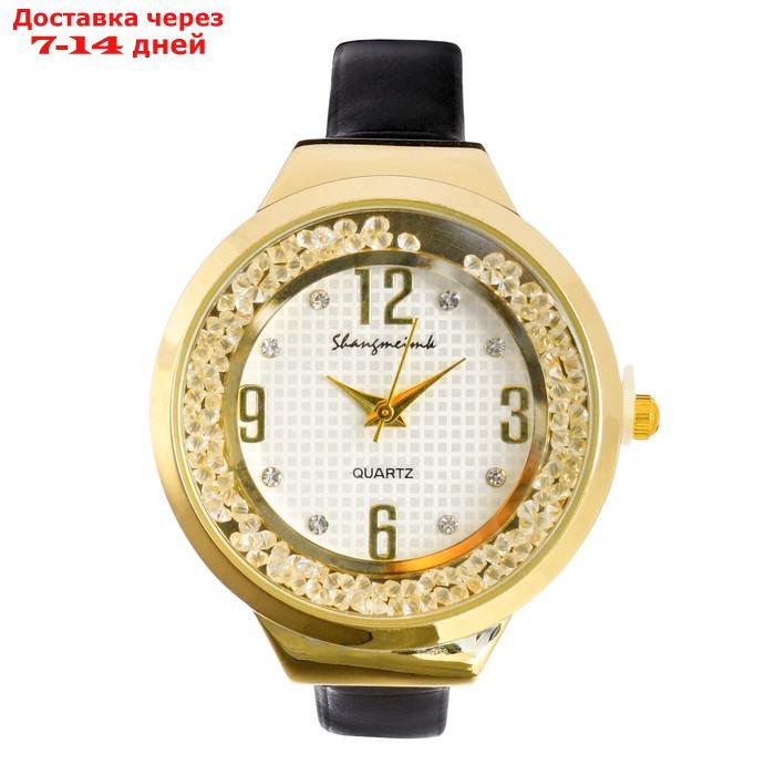 Часы наручные женские "Shengmeimk", ремешок из экокожи, черные - фото 1 - id-p227118110