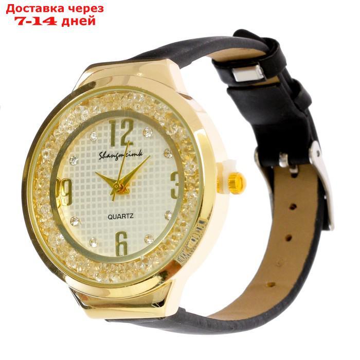 Часы наручные женские "Shengmeimk", ремешок из экокожи, черные - фото 2 - id-p227118110