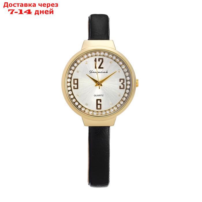 Часы наручные женские "Shengmeimk", ремешок из экокожи, черные - фото 4 - id-p227118110