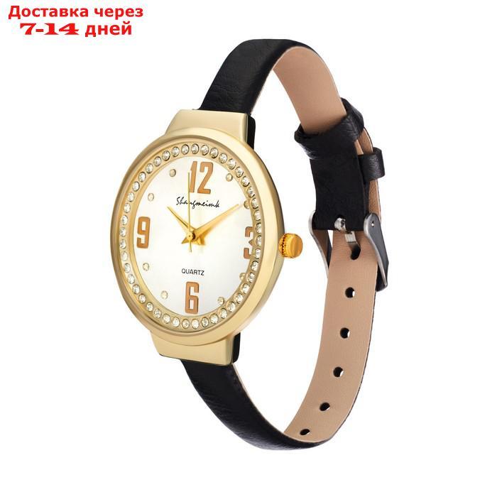 Часы наручные женские "Shengmeimk", ремешок из экокожи, черные - фото 5 - id-p227118110