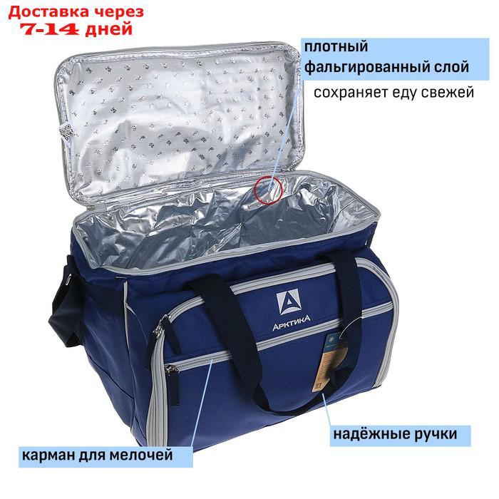 Термосумка "Арктика", с набором для пикника на 6 человек, 22 л, 31 х 40 х 28 см - фото 5 - id-p227105521