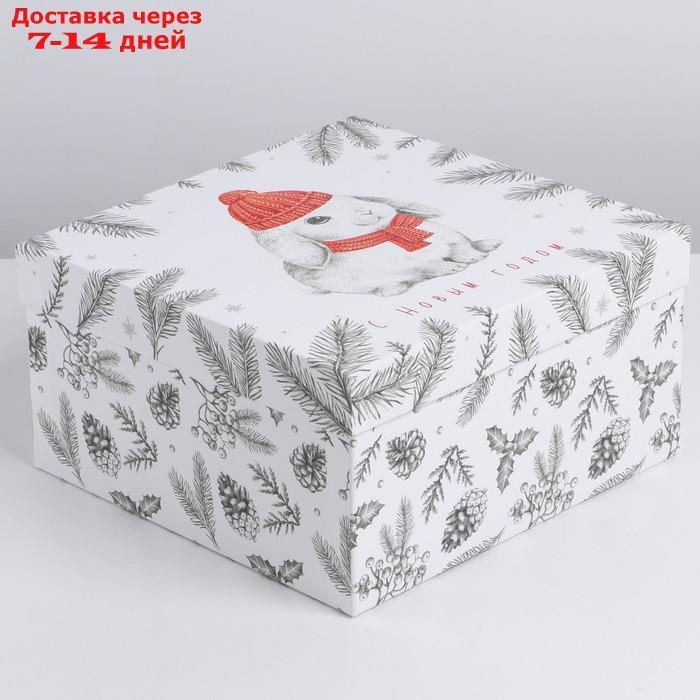 Набор подарочных коробок 3 в 1 "С Новым годом", 18 × 18 × 10 22 × 22 × 12 см - фото 4 - id-p227114777