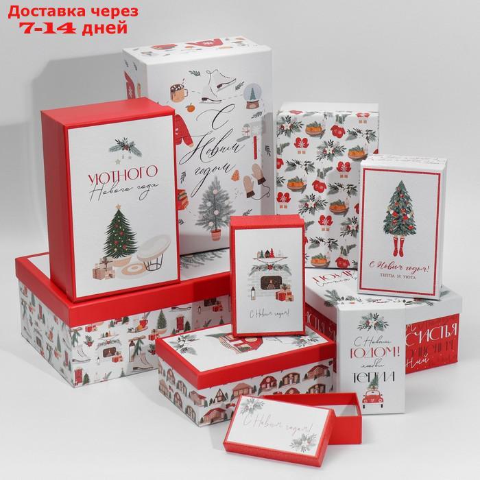 Набор подарочных коробок 10 в 1 "Тепла и уюта", 12 × 7 × 4 - 32.5 × 20 × 12.5 см - фото 1 - id-p227114778