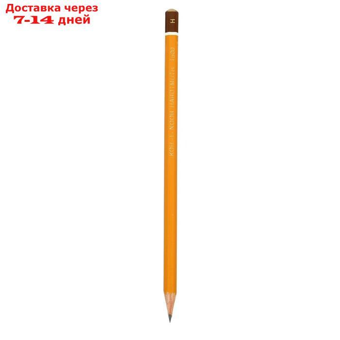 Набор карандашей чернографитных 10 штук, Koh-i-Noor 1500, H-H10, в пакете с европодвесом - фото 3 - id-p227115843
