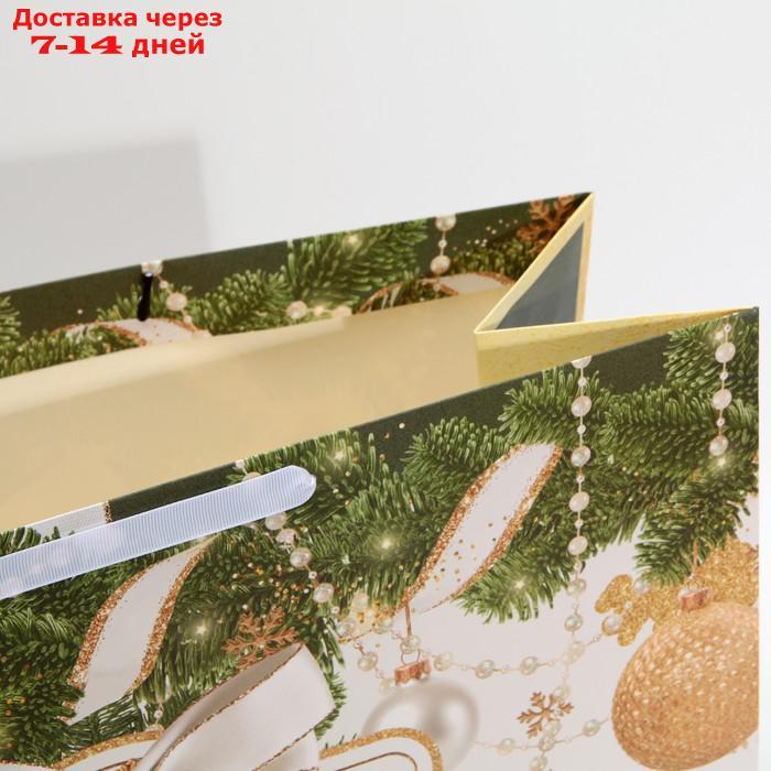 Пакет ламинированный горизонтальный "Новогодний подарок", XL 49 × 40 × 19 см - фото 5 - id-p227114781