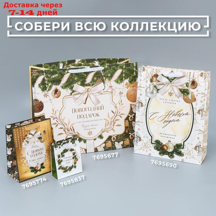Пакет ламинированный горизонтальный "Новогодний подарок", XL 49 × 40 × 19 см - фото 7 - id-p227114781