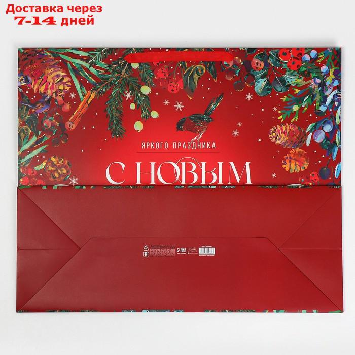 Пакет ламинированный горизонтальный "Новогодняя сказка", XL 49 × 40 × 19 см - фото 7 - id-p227114783