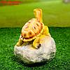 Садовая фигура "Черепаха на камне" 11,5х11,5х17см, фото 3